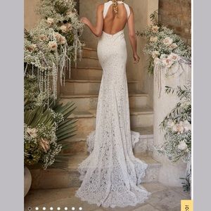 Lulus Love Everlasting Floral Lace Mermaid Dress